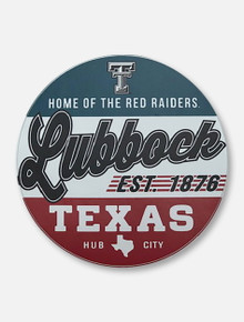Texas Tech "Home of the Red Raiders" Lubbock Circle Decal