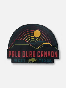 Texas Tech Palo Duro Canyon Sunset Over Rainbow Decal