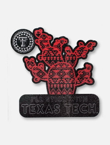 Texas Tech Red Raiders "Stick With" Red Cactus Decal
