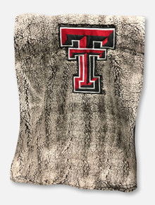 Summit Texas Tech Red Raiders Heathered Sherpa Throw Blanket