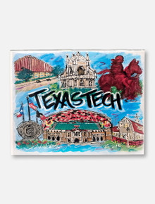 Texas Tech Red Raiders Traditions Collage 16x20 Print