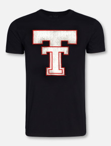Retro Brand Texas Tech Red Raiders Large Throwback Double T T-Shirt