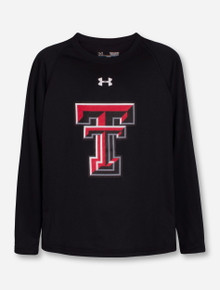  Under Armour  Texas Tech Red Raiders Double T Performance YOUTH Long Sleeve T-Shirt