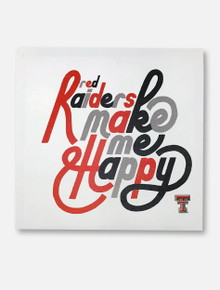 Texas Tech Red Raiders "Make Me Happy" 70s Canvas Wall Art