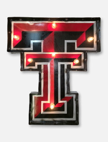 Texas Tech Red Raiders Double T Illuminated Metal Wall Decor