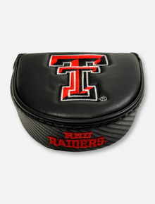 Team Effort Texas Tech Red Raiders Double T Black Leather Mallet Putter Cover