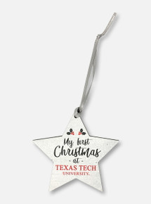 Texas Tech Red Raiders My First Christmas At Texas Tech Ornament
