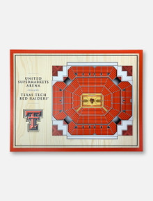 Texas Tech Red Raiders Three-Dimensional Five-Layer View of United Supermarkets Arena Wall Decor