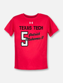 Under Armour Texas Tech Athletic Dept. Issued "Celebrate Mahomes" YOUTH T-Shirt In Red