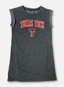 Arena Texas Tech Red Raiders Double T "Betty" YOUTH Tank Dress In Dark Charcoal 