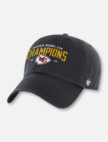 47 Brand Texas Tech Red Raiders Kansas City Chiefs Super Bowl LIV Champions Arch over Kansas City Logo Adjustable Black Cap