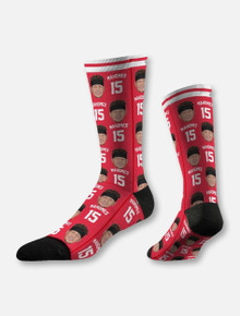 Texas Tech Red Raiders Kansas City Chiefs Patrick Mahomes  "Repeating Logo" Socks