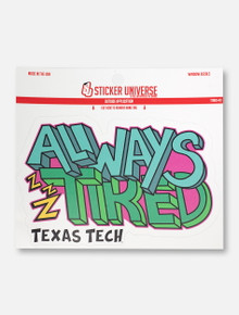 Texas Tech Red Raiders "Always Tired" Decal