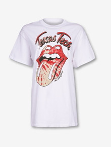 Texas Tech Red Raiders "Tie Dye Lick" Rolling Stones White T-Shirt