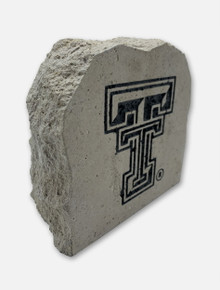 Texas Tech Black and White Double T Sign Stone