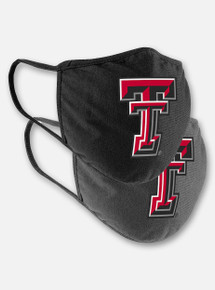Arena Texas Tech Red Raiders Face Mask with Double T in Black and Grey 2-Pack