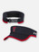 Front and Back View Texas Tech Red Raiders Under Armour Sideline 2020 Armour Visor in Black