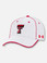 Front View Texas Tech Red Raiders Under Armour Sideline 2020 "Blitzing" Adjustable Hat in White