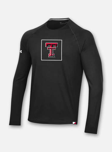  Youth Texas Tech Red Raiders Under Armour Sideline 2020 Training Tee Long Sleeve T-Shirt in Black