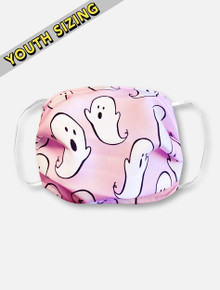 Pink Ghosts Halloween KIDS Face Mask