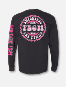 Texas Tech Red Raiders Empowered by Pink Breast Cancer Awareness Long Sleeve T-Shirt Back