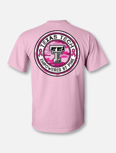 Texas Tech Red Raiders "Pink War Paint" Breast Cancer Awareness T-Shirt Back