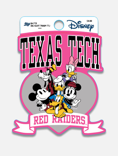 Disney x Red Raider Outfitter Texas Tech "Heart Troop" Decal