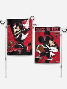 Disney x Red Raider Outfitter Mickey Football Player Garden Flag Banner