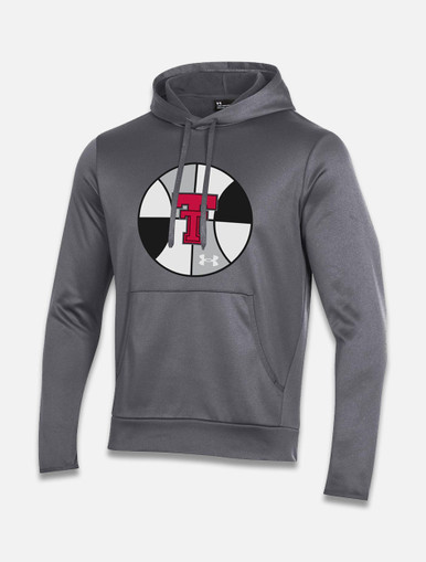 Texas Tech Red Raiders Under Armour Basketball "Insider"Armour Fleece Hoodie in Charcoal