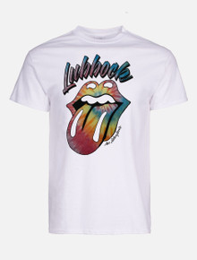 Lubbock Texas Rolling Stones Tie Dye Lick T-Shirt