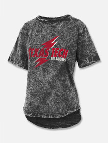 Press Box Texas Tech Red Raiders "Glam Rock" Mineral Wash Hi Low T-Shirt