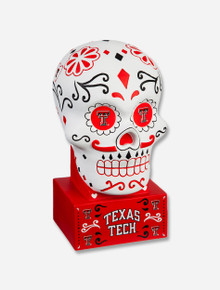 Texas Tech Red Raiders Sugar Skull Statue