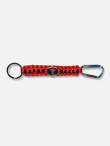 Texas Tech Red Raiders Paracord Keychain Carabiner