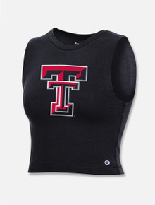 Champion Texas Tech Red Raiders Double T "Rocky" Crop Top Tank Top 