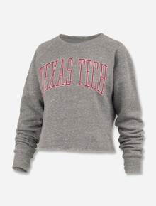 Pressbox Texas Tech "Lap" Knodi Fleece Cropped Sweatshirt