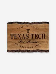 Texas Tech Red Raiders Wood "Barky Sign" Est. 1923