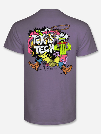 Texas Tech Red Raiders "Psychedelic Wild West" T-shirt back
