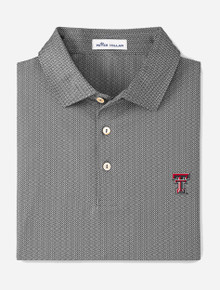 Texas Tech Red Raiders Peter Millar "JAMM" Printed Geo Stretch Jersey Polo
