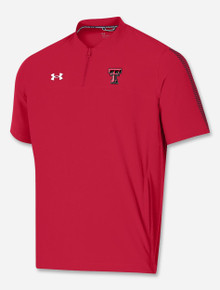 Under Armour Texas Tech Red Raiders "Chip Shot" Short Sleeve Woven 1/4 Zip