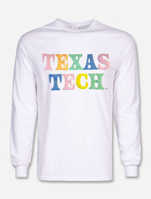 Texas Tech "Cotton Candy Puff" Comfort Color Long Sleeve T-shirt