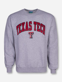 Tackle Twill Texas Tech Arch Over Double T Sweatshirt