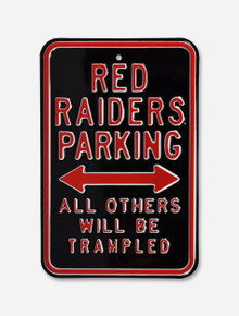 Texas Tech Red Raider Parking Only Street Sign