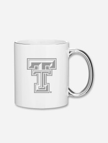 Texas Tech Double T "Platinum Silver Handle and Rim" Coffee Mug