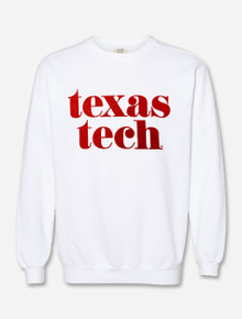 Texas Tech Red Raiders "Pristine GLITTER" Comfort Crew Sweatshirt