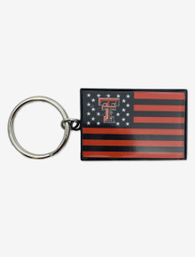 Texas Tech "Americana" Flag Keychain