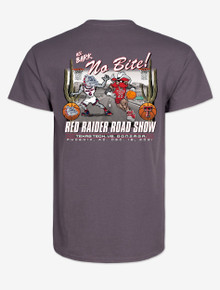 Texas Tech vs. Gonzaga "All Bark No Bite" Grey Short Sleeve T-Shirt 