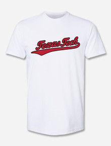 Texas Tech "Basketball Script" Athletic Fabric Short Sleeve T-shirt
