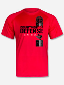 Texas Tech "Dept. Of Defense ZONE" Athletic Fabric Basketball T-shirt