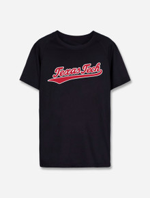 Texas Tech "Basketball Script" YOUTH Athletic Fabric Short Sleeve T-shirt