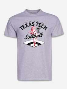 Texas Tech Red Raider "No Crying in Softball" Women's Short Sleeve T-Shirt